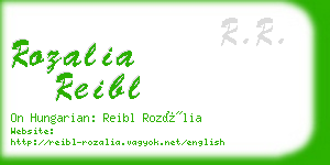 rozalia reibl business card